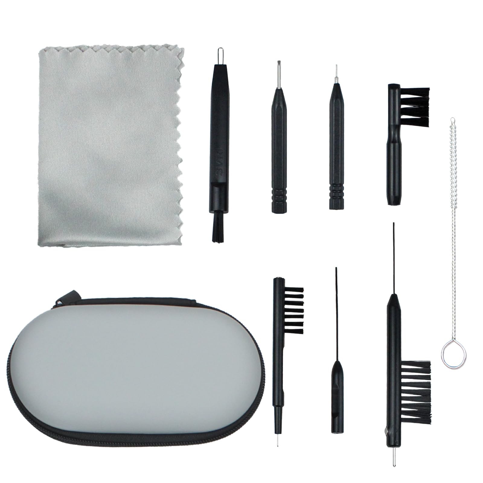 10 PCS Hearing Aid Cleaning Kits Hearing Amplifier Brush Tools Earbuds Headphones Airpods Cleaner Brush Kits with Case