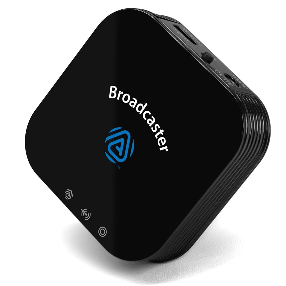 BA210 v2 Auracast Bluetooth Transmitter, LC3, AptX Lossless, AptX HD, Optical & 3.5mm Inputs, Compatible with Galaxy Buds 2 Pro, Buds 3, JY300 JM320, Hearing Aids and Bluetooth Headphones
