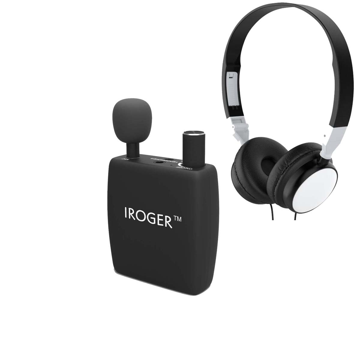 Hearing Amplifier Rechargeable Hearing Device with Headphone Personal Sound Amplifier PSAP for Ears,Seniors,Directional Microphone