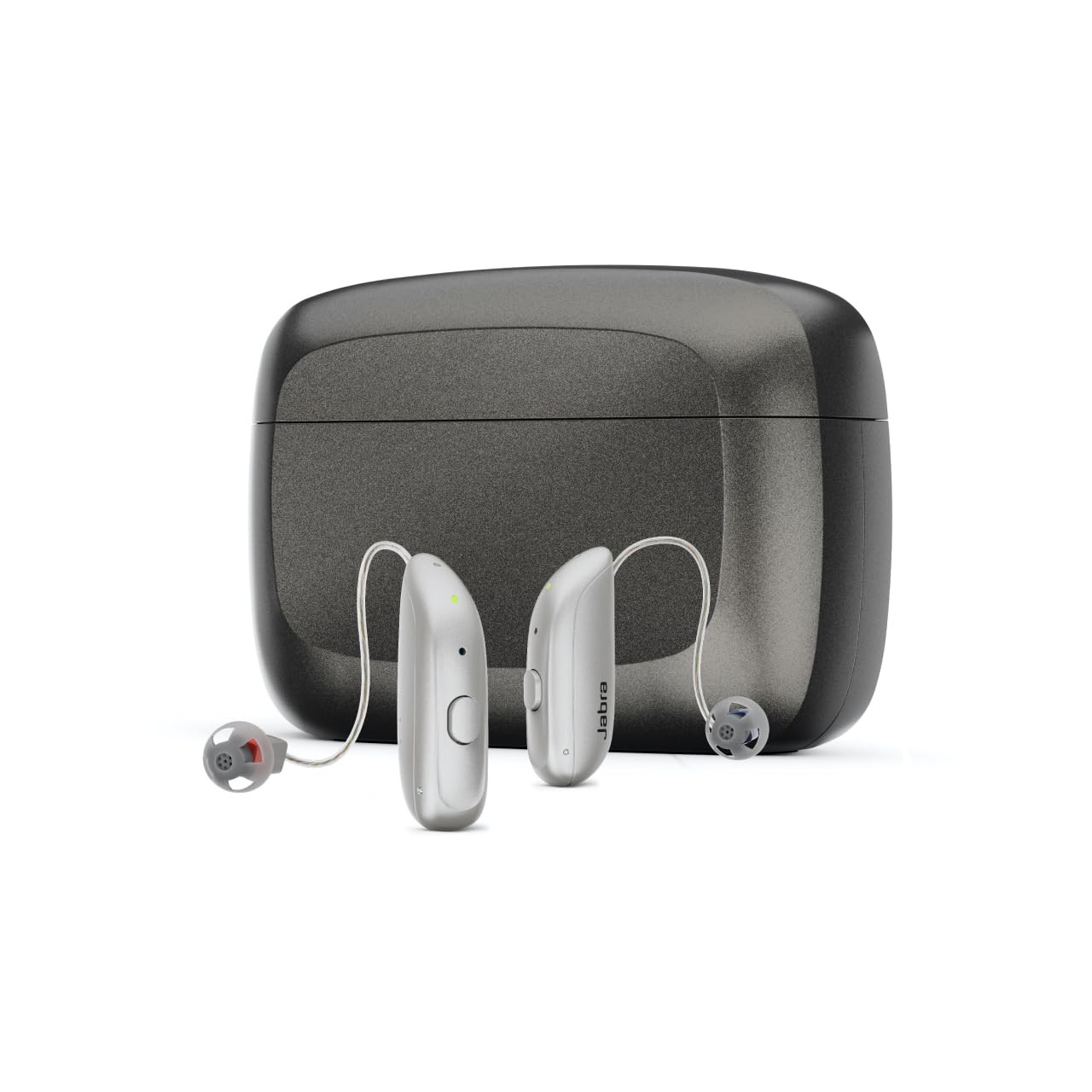 Jabra Enhance Select 300 Clinic-Quality OTC Hearing Aids, Audiology Services Included, Bluetooth Streaming for Calls, Music, Media (iOS/Android), 3-Year Warranty, Nearly Invisible, Silver