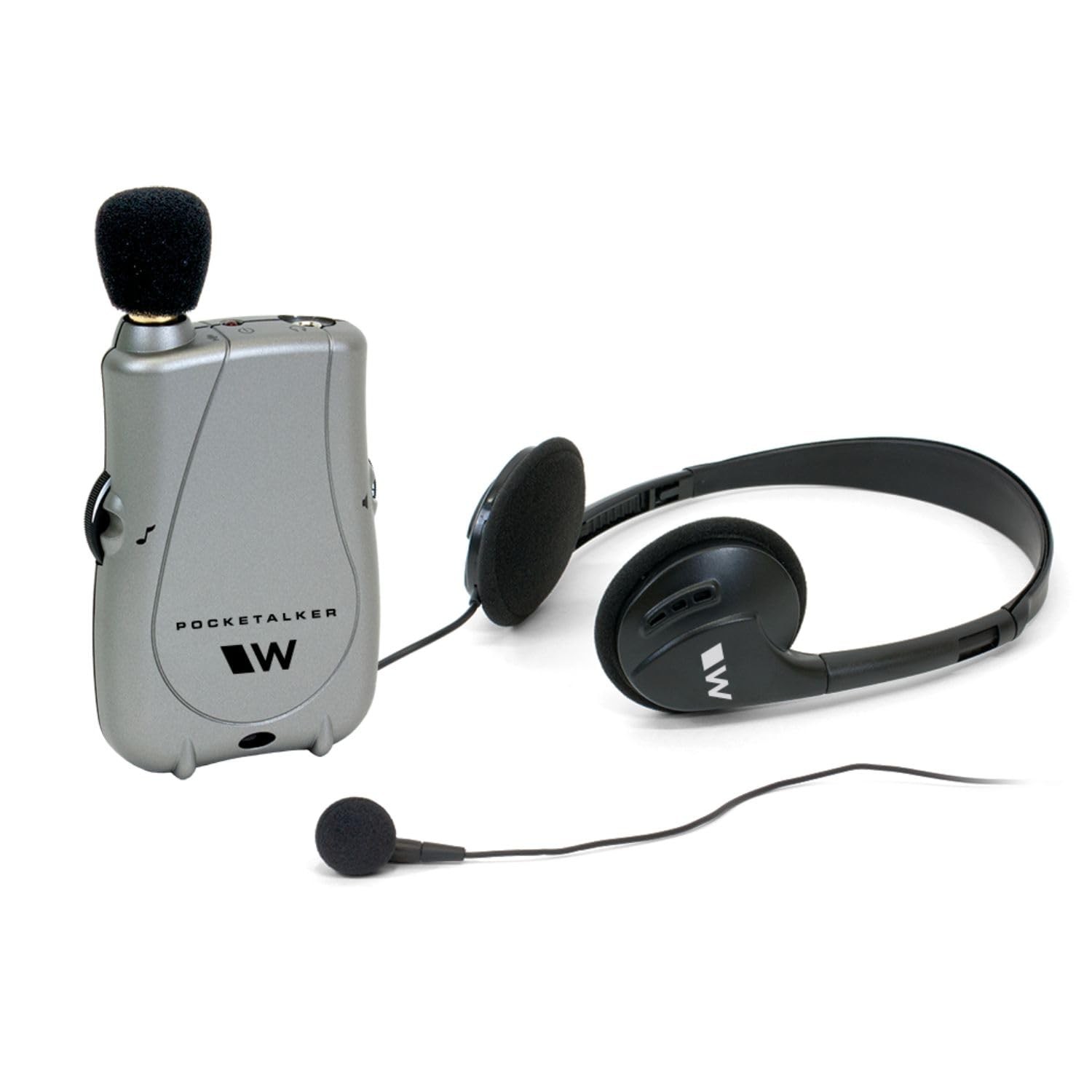 Williams Sound Pocketalker Ultra Hearing Amplifier | Easy-to-Use Hearing Amplifier for Seniors | Amplified Sound Assistive Listening Device with Headphones for Elderly | Hearing Assist Earbuds
